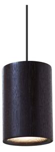 Terence Woodgate - Solid Závěsné Světlo Cylinder Black Stained Oak - Lampemesteren