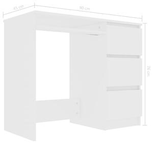 Psací stůl Lyggon - dřevotříska - bílý | 90x45x76 cm