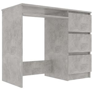 Psací stůl Wellby - dřevotříska - betonově šedý | 90x45x76 cm