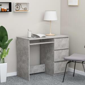 Psací stůl Wellby - dřevotříska - betonově šedý | 90x45x76 cm