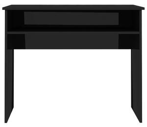 Psací stůl Pillbala - dřevotříska - černý s vysokým leskem | 90x50x74 cm
