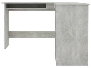 Rohový psací stůl Baldivis - dřevotříska - betonově šedý | 120x140x75 cm