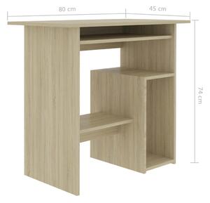 Psací stůl Keew - dřevotříska - dub sonoma | 80x45x74 cm