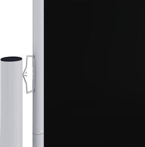 Zatahovací boční markýza černá 200 x 1 200 cm