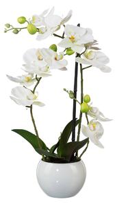 Umělá Orchidej v květináči, 42 cm