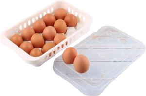 Arte Regal Box na vajíčka, obal na 15ks vajec,bílý WAPPA