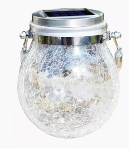 HJ Solární lampa ve sklenici do exteriéru 20LED LED barva: Teplá bílá/Warm white