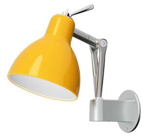 Rotaliana - Luxy W0 Nástěnné Svítidlo Aluminium s Yellow - Lampemesteren