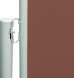 Zatahovací boční markýza 180x600 cm hnědá