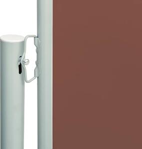 Zatahovací boční markýza 200x600 cm hnědá