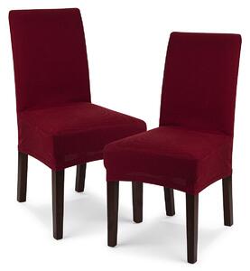 Multielastický potah na židli Comfort bordó, 40 - 50 cm, sada 2 ks