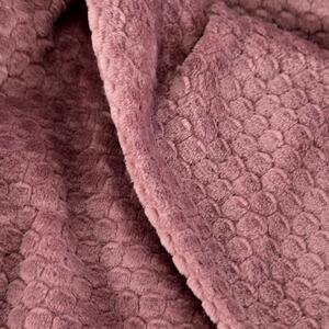 Eurofirany Růžová deka ZOE s 3D efektem150x200 cm