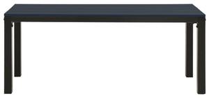 Zahradní lavice 110 cm ocel a WPC černá