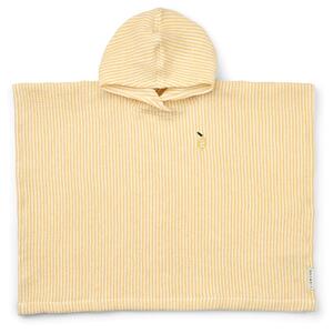 Bavlněné dětské pončo Paco Stripe Yellow velikost na 3/4 roky