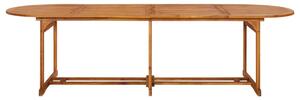 Zahradní jídelní stůl 280 x 90 x 75 cm masivní akáciové dřevo