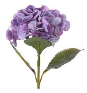 Umělá květina Hortenzie fialová, 65 cm