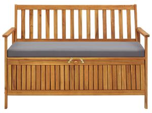 Zahradní úložná lavice 120 cm masivní akáciové dřevo