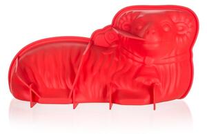 CULINARIA Banquet Forma silikonová Beránek červená, 30 x 16 x 9,5 cm