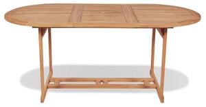 Zahradní stůl 180 x 90 x 75 cm masivní teakové dřevo