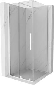 Mexen Velar, sprchový kout s posuvnými dveřmi 110(dveře) x 110(stěna) cm, 8mm čiré sklo, bílá, 871-110-110-01-20