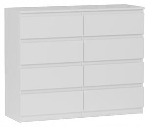 Komoda Framire 120 x 40 x 98 cm, bílá matná