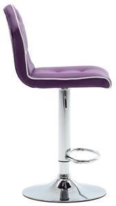 Barové stoličky Imper - 2 ks - umělá kůže | fialové