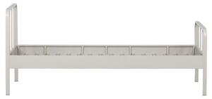 Hoorns Světle šedá kovová jednolůžková postel Sheldon 90 x 200 cm