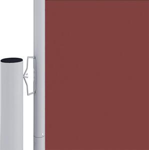 Zatahovací boční markýza hnědá 220 x 1 200 cm