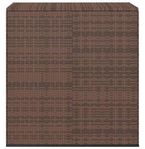 Zahradní úložný box PE ratan 100 x 49 x 103,5 cm hnědý
