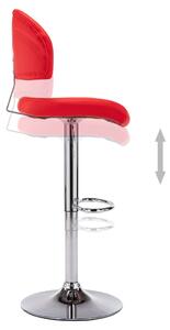 Barová stolička Barcom - umělá kůže | červená