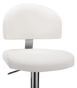 Barová stolička Prospect - umělá kůže | bílá