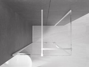 Mexen Velar, sprchový kout s posuvnými dveřmi 100(dveře) x 70(stěna) cm, 8mm čiré sklo, bílá, 871-100-070-01-20