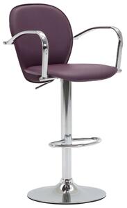 Barová stolička Chifley s područkami - umělá kůže | fialová