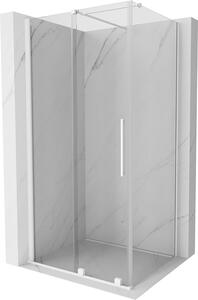 Mexen Velar, sprchový kout s posuvnými dveřmi 130(dveře) x 100(stěna) cm, 8mm čiré sklo, bílá, 871-130-100-01-20