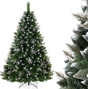 AmeliaHome Vánoční stromek Borovice se šiškami Lemmy, 150 cm