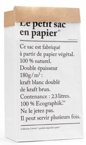 Be-pôles Papírový pytel Le Petit Sac White - 23l BPS103