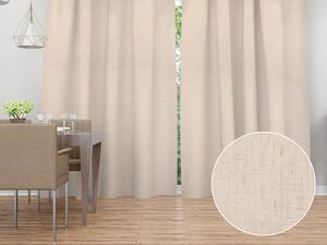 Biante Dekorační závěs Elen PM-128 Přírodní režná - šířka 140 cm 140x170 cm