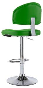 Barová stolička Hudson - umělá kůže | zelená