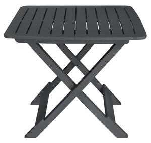 3dílný skládací bistro set plastový antracitový