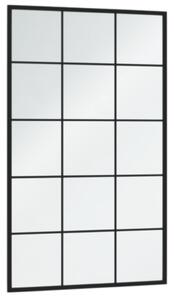 Nástěnné zrcadlo černé 100 x 60 cm kov