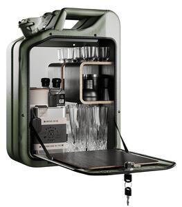 Minibar / kanistr - Bar Cabinet, Army Green, 6 variant - Danish Fuel Varianta: Oak