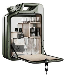 Minibar / kanistr - Bar Cabinet, Army Green, 6 variant - Danish Fuel Varianta: Oak