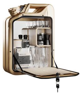 Minibar / kanistr - Bar Cabinet, Gold, 6 variant - Danish Fuel Varianta: Zebrano