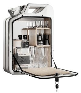 Minibar / kanistr - Bar Cabinet, Moscow white, 6 variant - Danish Fuel Varianta: Walnut
