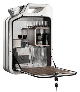 Minibar / kanistr - Bar Cabinet, Moscow white, 6 variant - Danish Fuel Varianta: Walnut
