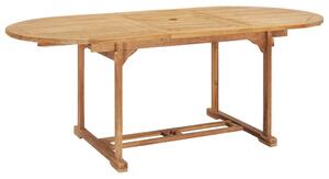 Rozkládací zahradní stůl (150–200) x 100 x 75 cm masivní teak