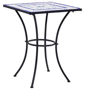 3dílný mozaikový bistro set keramický modro-bílý