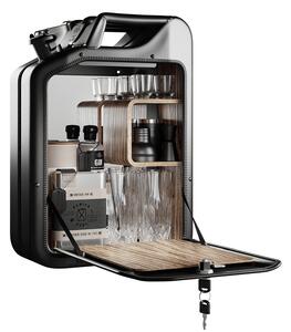 Minibar / kanistr - Bar Cabinet, Nano Black, 6 variant - Danish Fuel Varianta: Zebrano