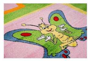 Dětský kusový koberec Beruška zelený 240x330cm