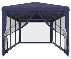 Party stan s 8 síťovanými bočnicemi modrý 3 x 9 m HDPE